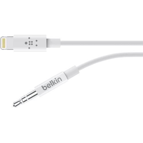 Кабель Belkin Audio Cable AUX 3.5mm Jack to Lightning 90cm White (AV10172BT06-WHT): Тип Mini-jack 3.5mm M - Lightning