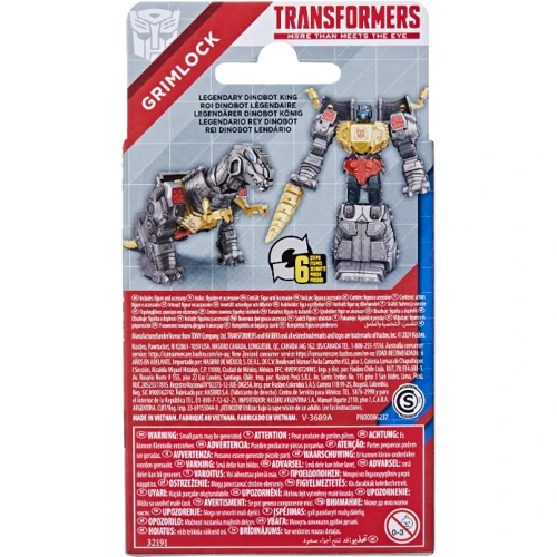 Фігурка Трансформер HASBRO TRANSFORMERS серія Трансформери F8587 Grimlock (F8581_F8587): Розвиток і вивчення Развитие мелкой моторики, Развитие фантазии, Развитие воображения