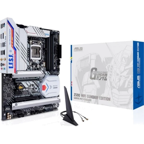 Asus Z590 WIFI GUNDAM EDITION: Оперативная память 4xDDR4 5133 МГц, до 128 ГБ
