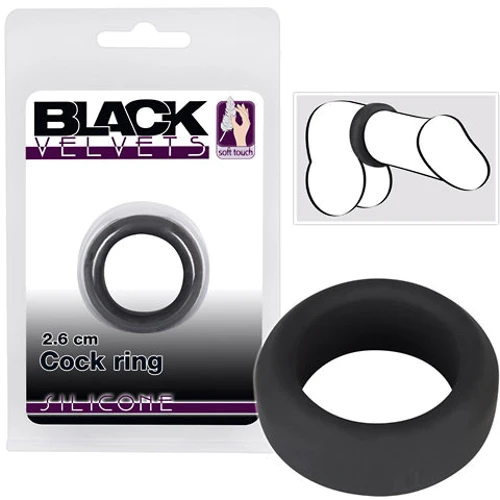 Эрекционное кольцо Black Velvets Cock Ring 2.6 см