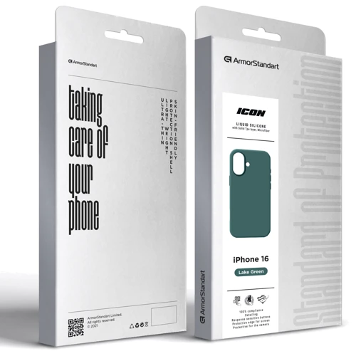 Чехол для iPhone ArmorStandart ICON2 MagSafe Lake Green for iPhone 16 (ARM81313) фото 9