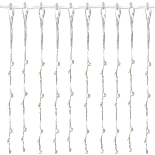 Гирлянда водопад (штора) Springos 2 x 2 м 400 LED CL0097 Warm White: Длина, м 2