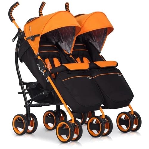 Прогулочная коляска для двойни EASY GO COMFORT DUO grey fox: Количество блоков для двойни
