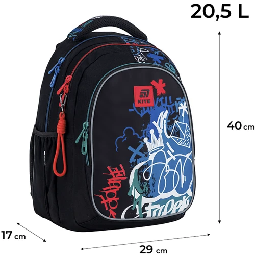 Рюкзак Kite K25-8001M-1 Education Teens 8001M-1: Возрастная группа от 9 до 12 лет