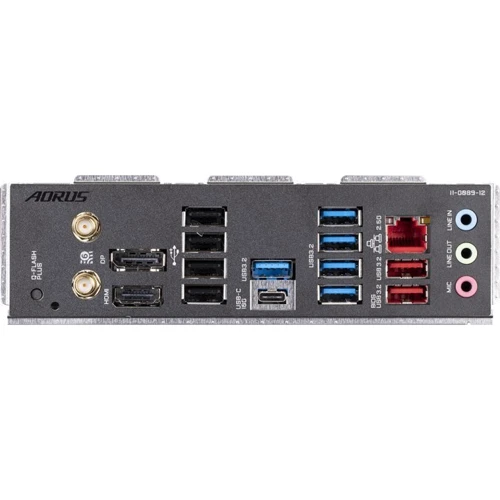 GIGABYTE B650 AORUS ELITE AX: Разъемы на задней панели USB Type-C, USB 3.2 Gen 2, USB 3.2 Gen 1, USB 2.0, Ethernet RJ-45, HDMI, DisplayPort