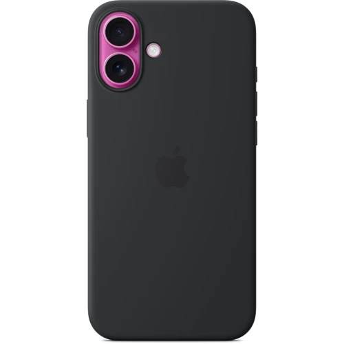 Чехол для iPhone Apple iPhone 16 Plus Silicone Case with MagSafe - Black (MYY93ZM/A): Материалы Силикон