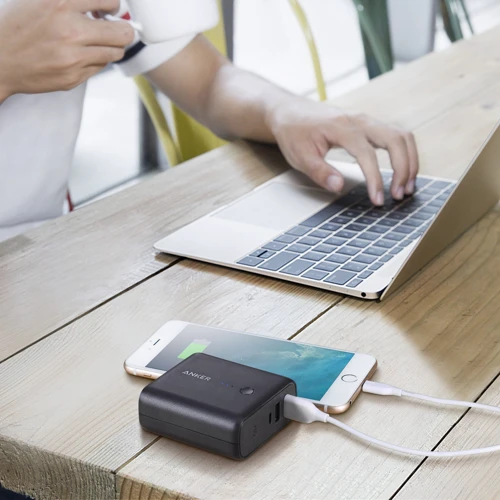 Зарядное устройство ANKER Power Bank PowerCore Fusion 3A + Power Bank 5000mAh Black (A1622311): Тип сетевое