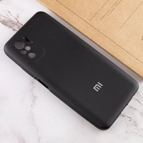 Чехол для телефонов Mobile Case Silicone Cover Shield Camera Black for Xiaomi Redmi Note 10 / Note 10s: Материал силикон