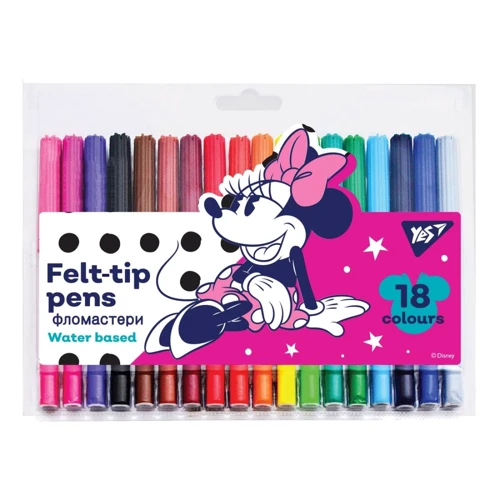 Фломастеры YES Minnie Mouse 18 цветов (650493)