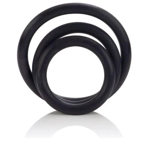 CalExotics Rubber Ring - 3 Piece Set - набор эрекционных колец