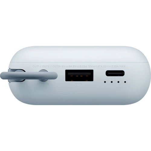 Зовнішній акумулятор Xiaomi Power Bank 10000mAh Integrated Cable Blue (BHR9073GL): Тип батареї Литий-ионные