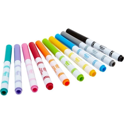 Набір фломастерів CRAYOLA Тонка лінія для малювання на тканині 10 шт (256353.012): Стать Мальчик, Девочка
