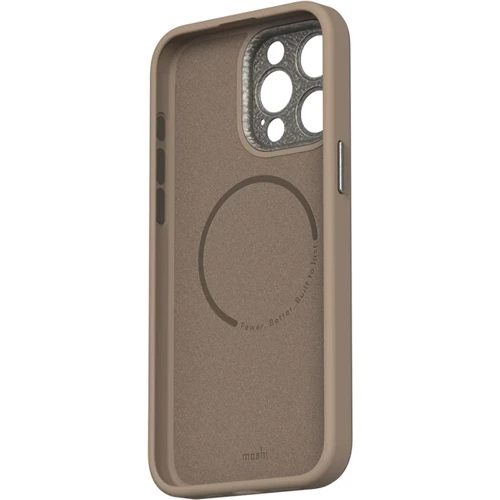Чохол для iPhone Moshi Napa Slim Hardshell Case Woodsmoke Brown (99MO231108) для iPhone 15 Pro Max: Матеріали искусственная кожа