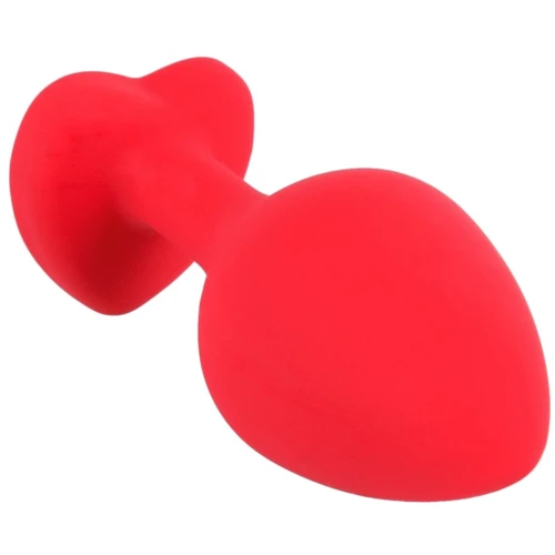 Анальная пробка с кристаллом Orion Silicone Plug Medium
