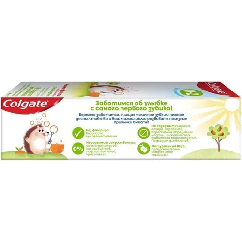 Colgate Зубна паста дитяча без фториду від 0 до 2 років 40 мл: Кількість в упаковці, шт 1