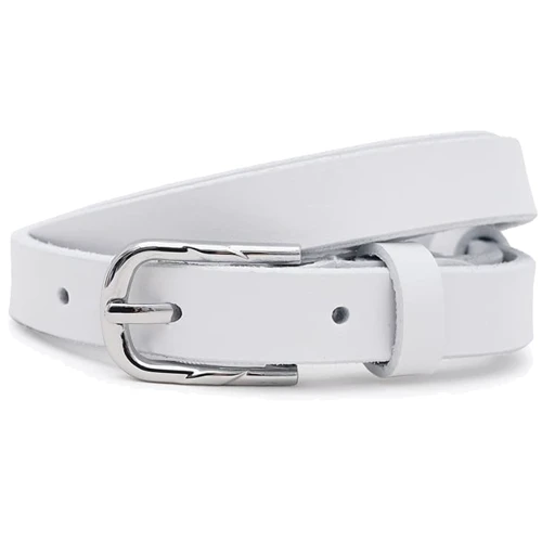 Жіночий ремінь Borsa Leather білий (100v1genw60-white)