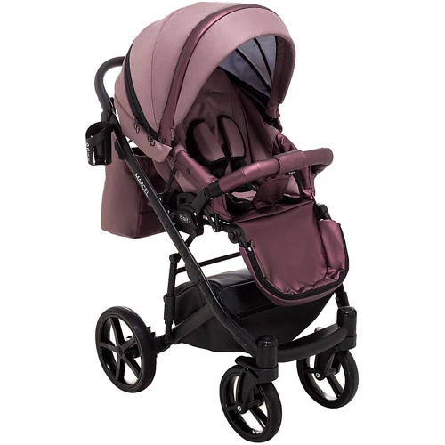 Коляска 2 в 1 Bair Marcel Soft BM-44 бордо: Ширина шасі 60