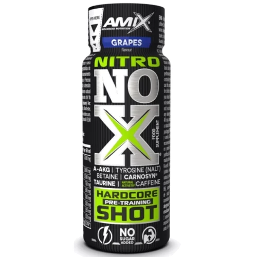Предтренировочный комплекс Amix Nitro NOX Shot 60 ml / 1 serving / grape