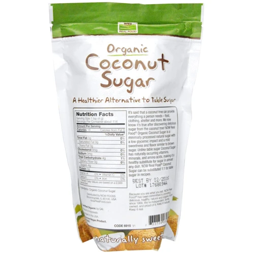 NOW Foods Coconut Sugar 454 g: Форма выпуска Порошок