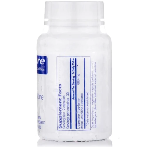 Pure Encapsulations L-Carnitine Карнитин 60 капсул: Форма выпуска Капсулы