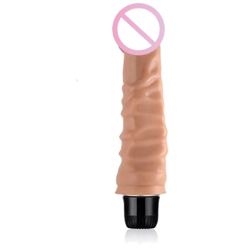 Реалистичный вибратор LoveToy Real Feel Vibrator 7 Flesh 8''