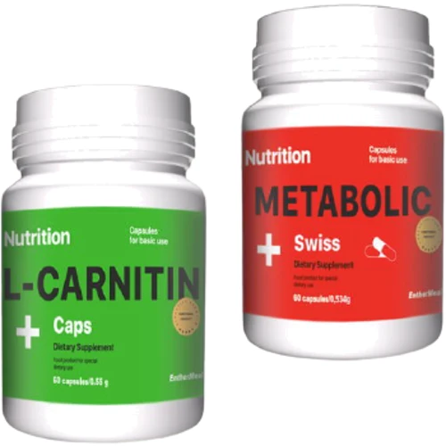 EntherMeal L-Carnitine And Metabolic Комплект Энергия витаминов 2 x 60 капсул