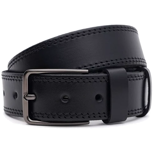 Чоловічий ремінь Borsa Leather чорний (125v1fx63-black)