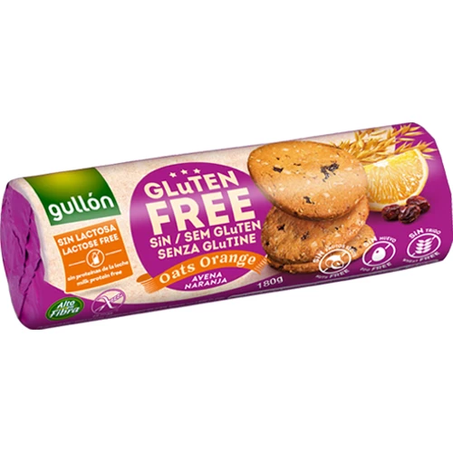 Печенье Gullon овсяное с апельсином без глютена, 180г