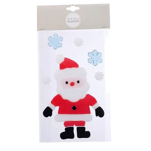 

Наклейка новогодняя для окон House of Seasons Санта 15.5х24 см, в асс. (8718861620443SANTA)