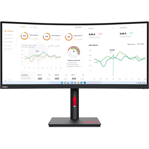 Монитор Lenovo ThinkVision T34w-30 (63D4GAT1UA)