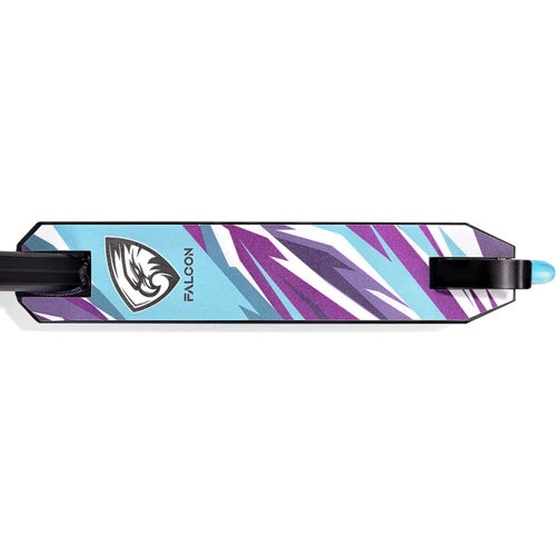 Трюковый самокат Falcon City FAL-0003 Black/Sky Blue: Тип колес литые
