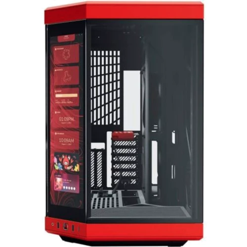 Корпус HYTE Y70 Touch Black/Red (CS-HYTE-Y70-BR-L): Форм-фактор материнской платы E-ATX/ATX/MicroATX/Mini-ITX