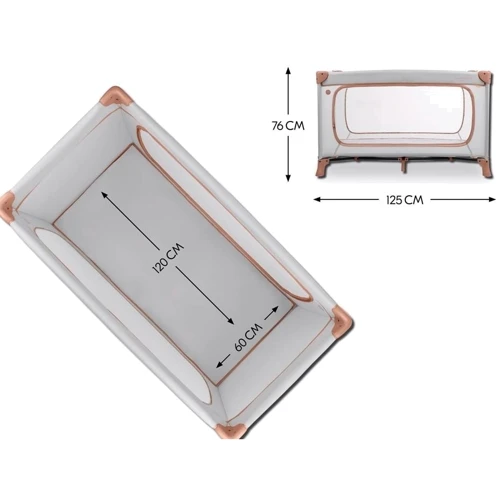 Детский манеж-кроватка Hauck Dream N Play Plus Dusty Cork (60100-6)