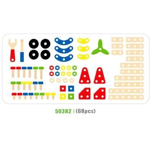 Деревянный конструктор Viga Toys 68 эл (50382)
