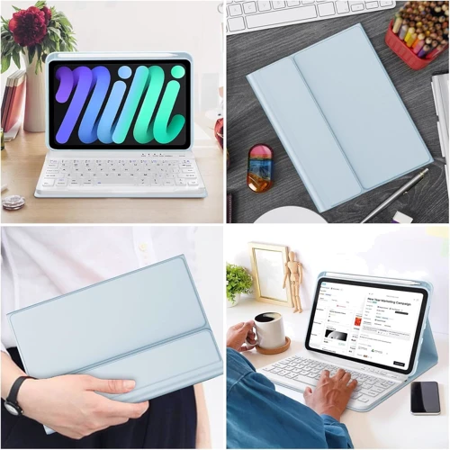 Аксесуар для iPad BeCover Case Smart Keyboard Light Blue для iPad Pro 11 2024 M4 (713000) фото 12