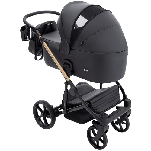 Универсальная коляска 2 в 1 Bair Onyx ECO OE-01 черный (680789): Материал колес полиуретан