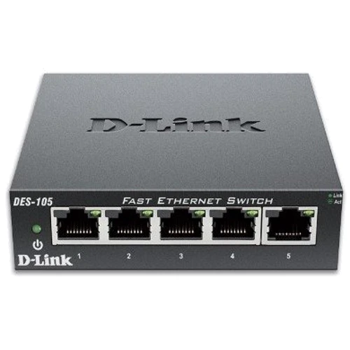 Мережевий комутатор D-Link DES-105/E: Тип Коммутатор неуправляемый