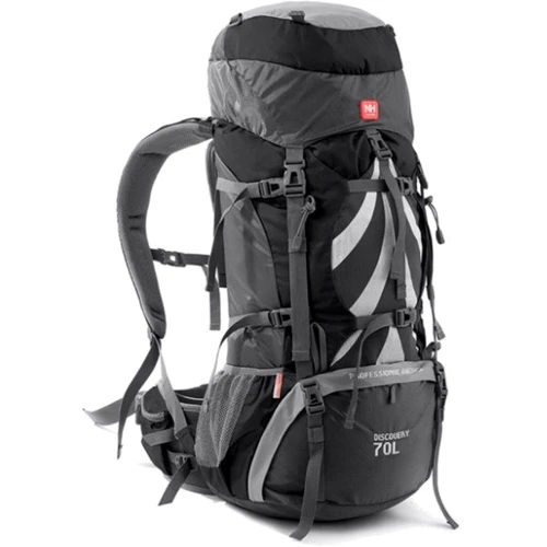 Рюкзак туристический Naturehike NH70B070-B 70 л + 5 л черно-серый