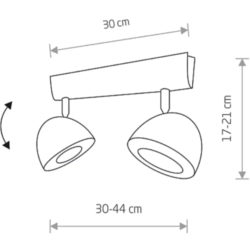Спот Nowodvorski 9593 Vespa GU10 ES111 2x75W IP20 Wh