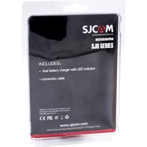 Двойное зарядное SJCAM Dual-slot Battery Charger for SJ9, SJ10 series фото 2