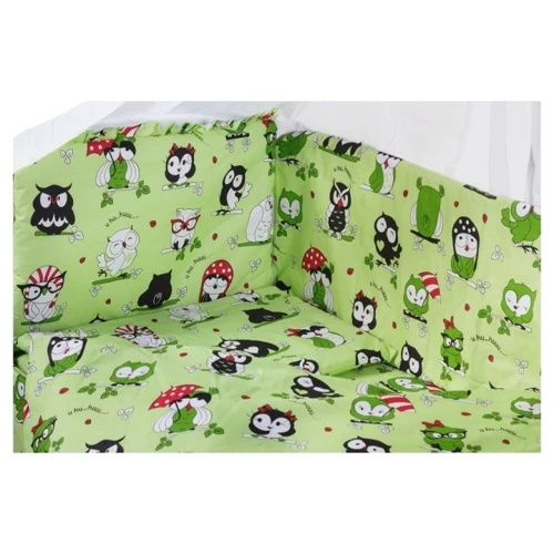 Комплект постельного белья Qvatro Gold RG-08 черно-белые совы (622290)