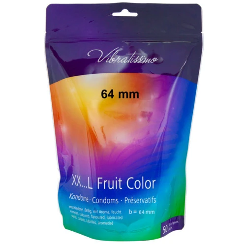 Презервативы Amor Vibratissimo XX ... L Fruit Color, 64 мм, 50 шт: Тип Ароматизированные