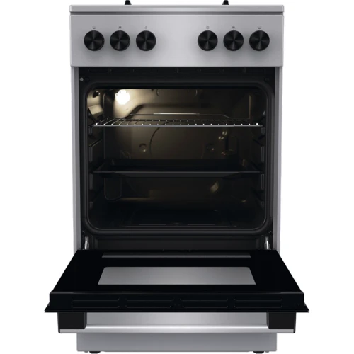 Газовая плита Gorenje GG5A11XF: Рабочая поверхность нержавеющая сталь