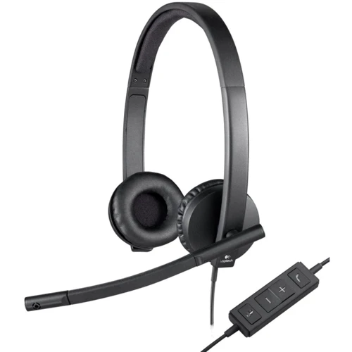 Навушники Logitech H570e USB Headset Stereo (981-000575): Тип конструкції накладні