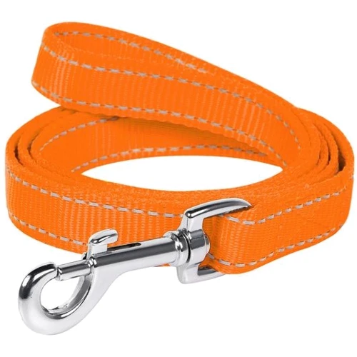 Поводок Collar Dog Extremе нейлоновый двойной оранжевый 25 мм 122 см (42994)