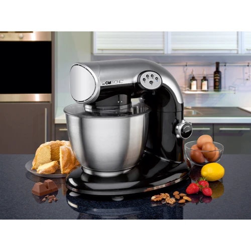 Кухонный комбайн Clatronic KM 3323 Silver-Black: Объем чаши 5 л