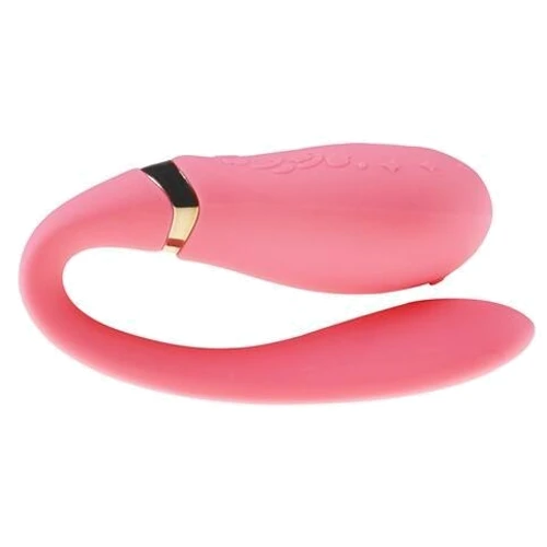 Смартвибратор для пар Zalo - Fanfan set Rouge Pink, пульт ДУ