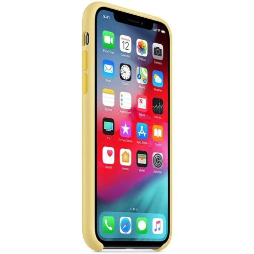 Чехол для iPhone Mobile Case Silicone Soft Cover Yellow for iPhone 11 Pro: Материалы силикон