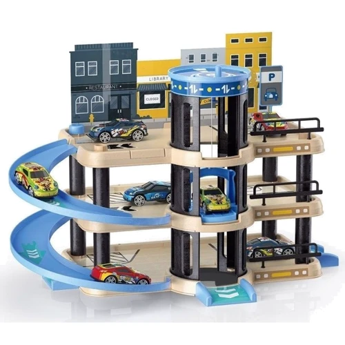 Гараж 3-этажный, 4 машинки (P9788A-1)