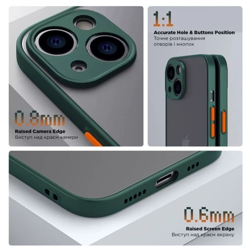 Чехол для телефонов ArmorStandart Frosted Matte Dark Green for Samsung A055 Galaxy A05 (ARM71796): Тип накладка на заднюю часть
